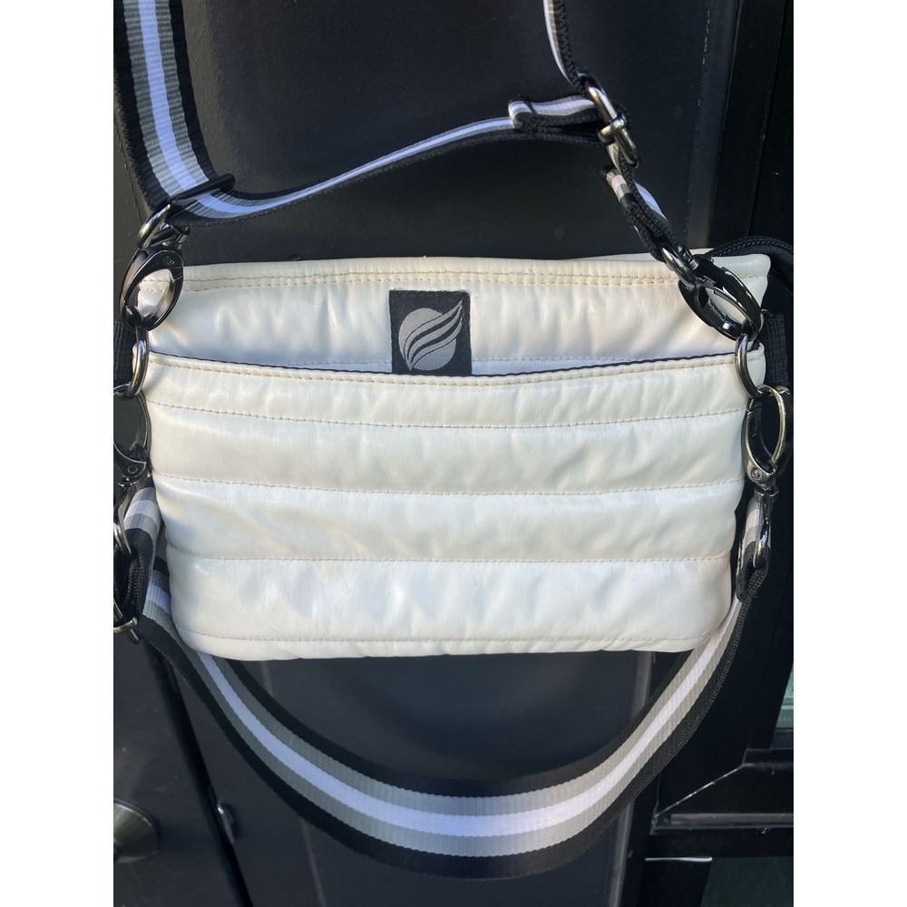 Think Rolyn Quilted Crossbody Bum Bag Puffer Off-White Original Guitar Straps